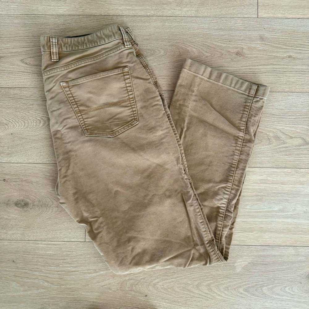 LL Bean Khaki Chinos Straight Leg Standard Fit 36/34